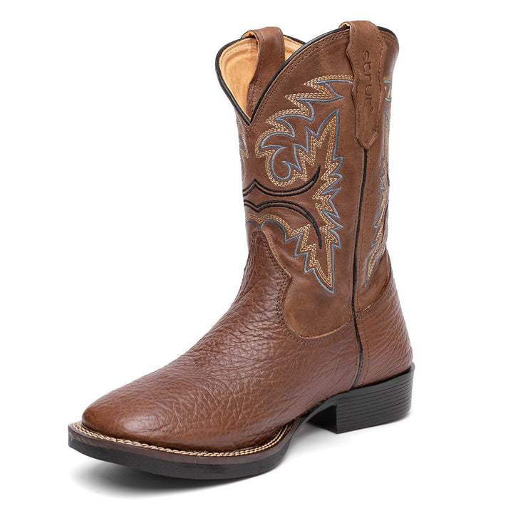 Bota em Couro Bovino com Cano Bordado Tabaco - Strut