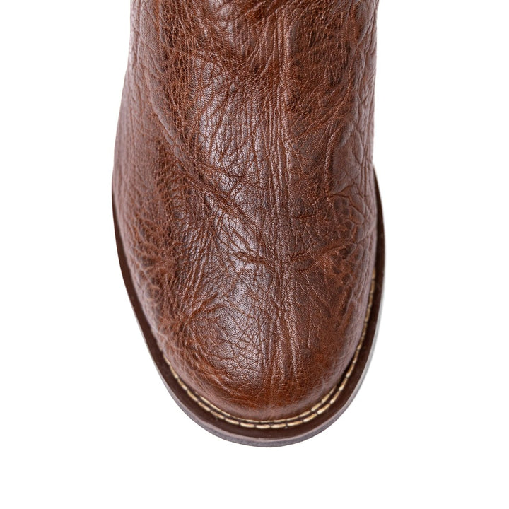 Bota Masculina Strut Couro Carneiro Corrugado Bico Redondo - Strut