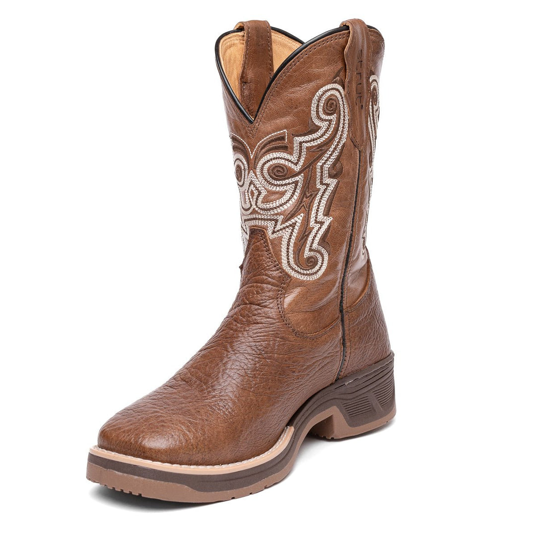 Bota Masculina Strut em Couro de Carneiro Texturizado com Solado Jump - Strut