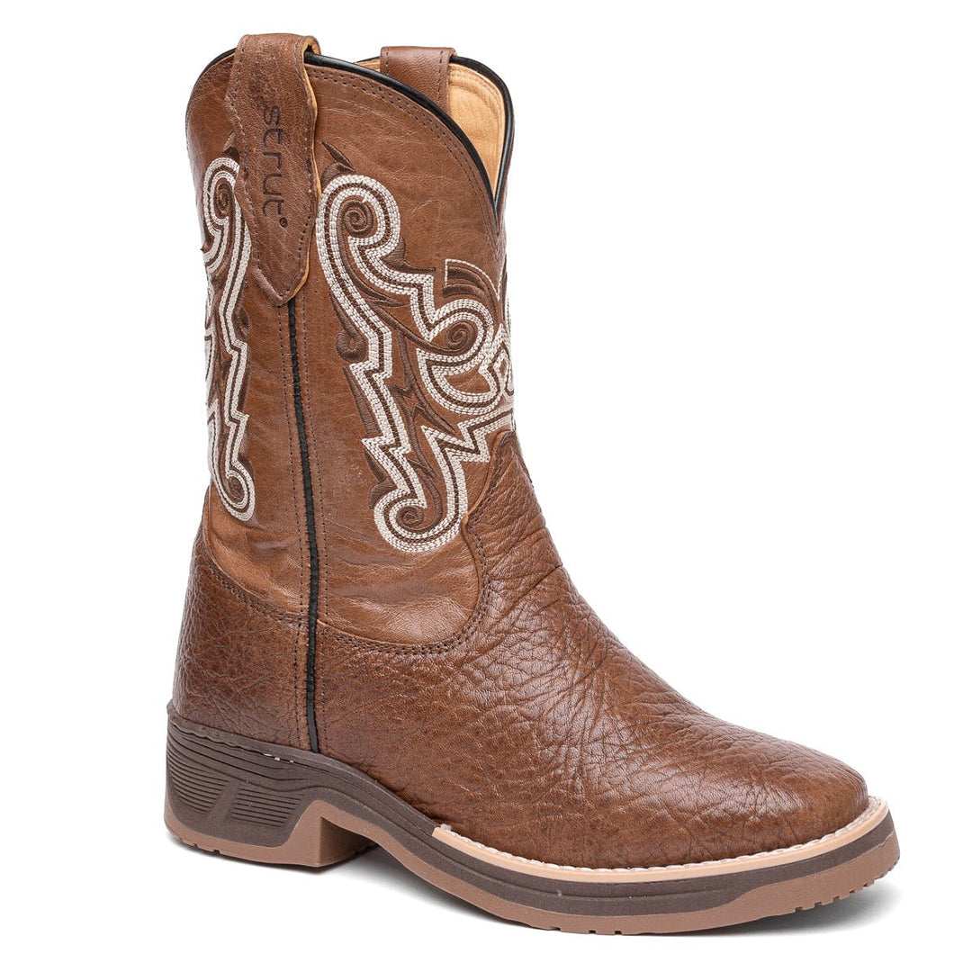 Bota Masculina Strut em Couro de Carneiro Texturizado com Solado Jump - Strut