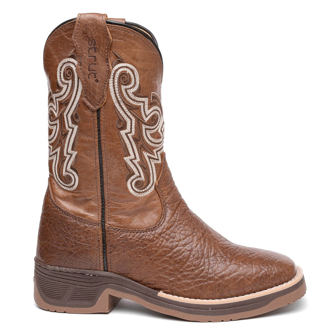 Bota Masculina Strut em Couro de Carneiro Texturizado com Solado Jump - Strut