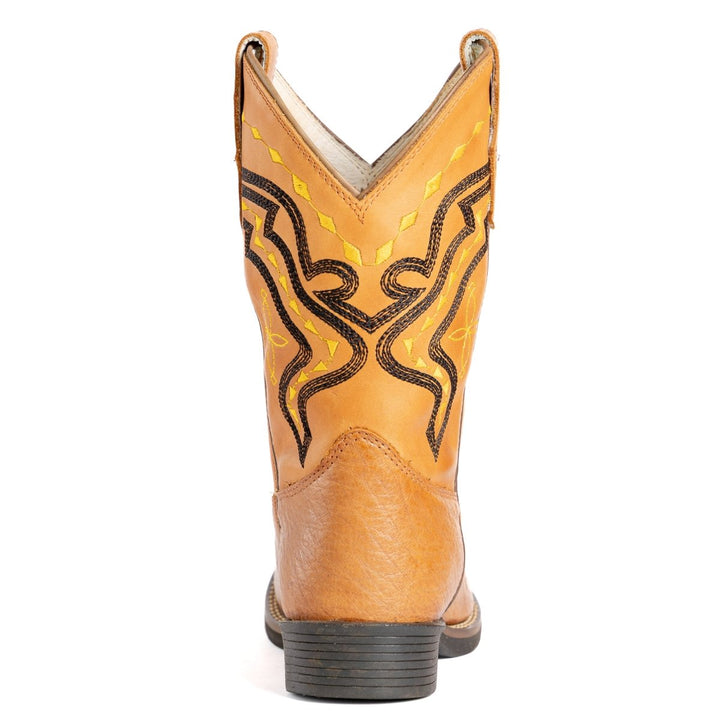 Bota Strut Masculina em Couro de Avestruz Liso Chestnut - Strut