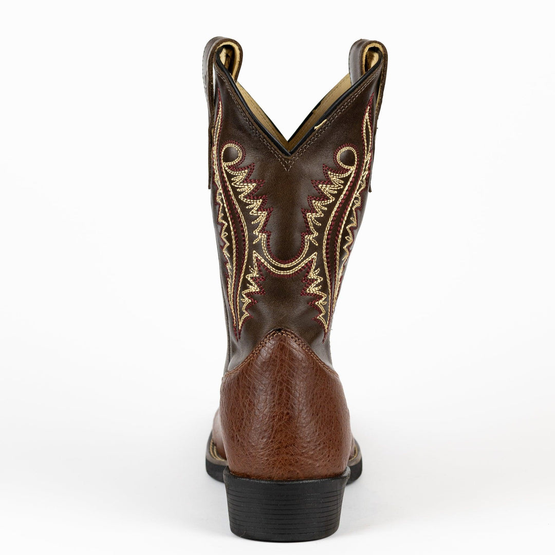 Bota Strut Masculina em Couro de Avestruz Liso Whisky - Strut