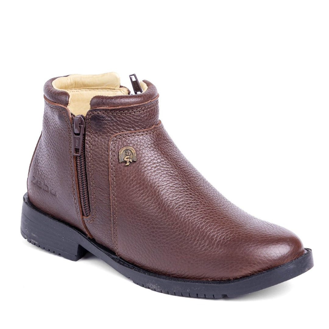 Botina Feminina Zebu em Couro Bovino 73090FL04 - Strut
