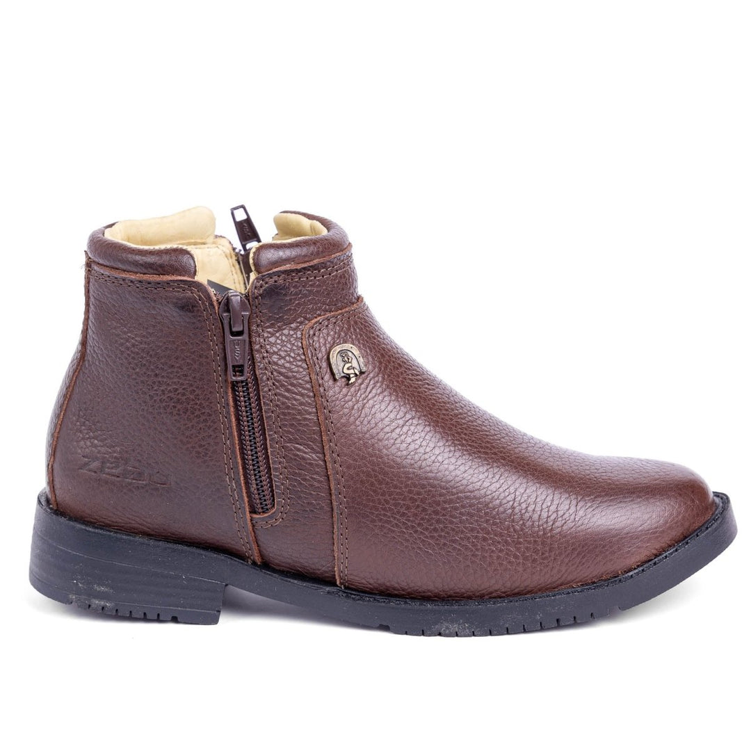 Botina Feminina Zebu em Couro Bovino 73090FL04 - Strut
