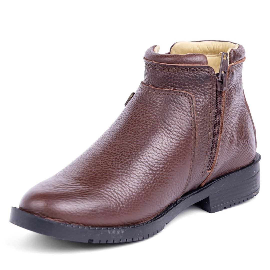 Botina Feminina Zebu em Couro Bovino 73090FL04 - Strut