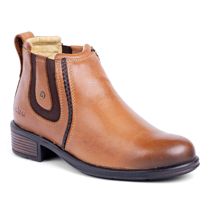 Botina Feminina Zebu em Couro Bovino 87010LT09 - Strut