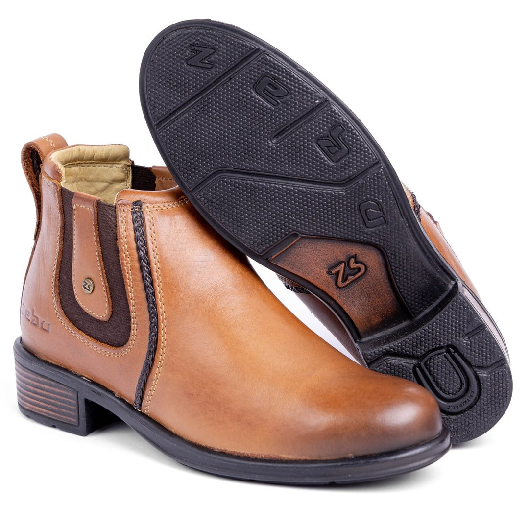 Botina Feminina Zebu em Couro Bovino 87010LT09 - Strut