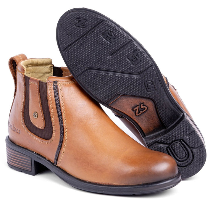 Botina Feminina Zebu em Couro Bovino 87010LT09 - Strut