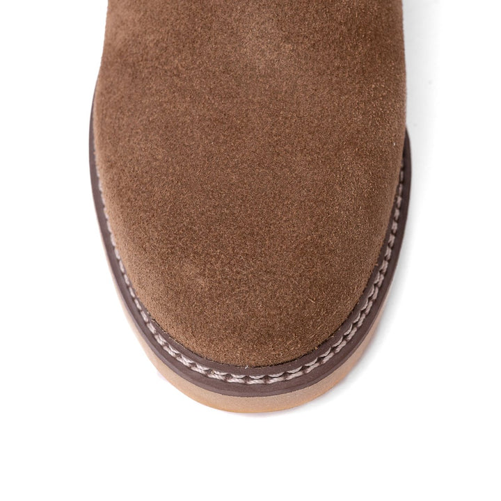 Botina Masculina Couro Bovino com Detalhe em Avestruz - Tabaco - Strut