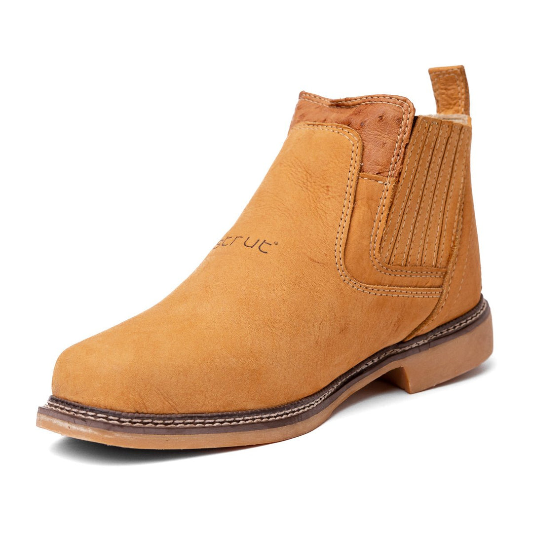 Botina Masculina Strut ST3024 Couro Bovino - Castor - Strut