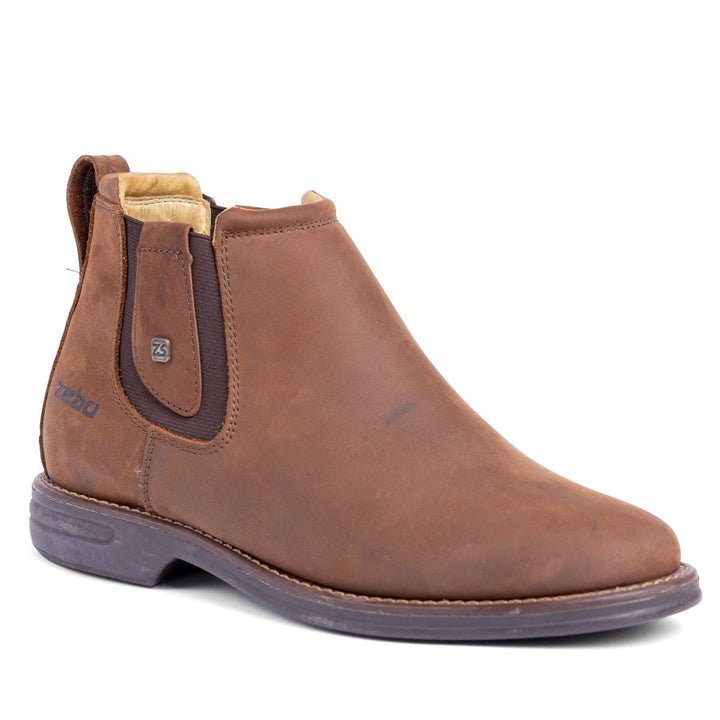 Botina Masculina Zebu em Couro Bovino 59080MS05 Terra - Strut