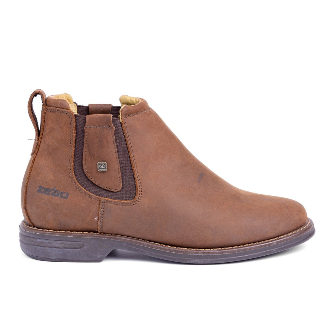 Botina Masculina Zebu em Couro Bovino 59080MS05 Terra - Strut