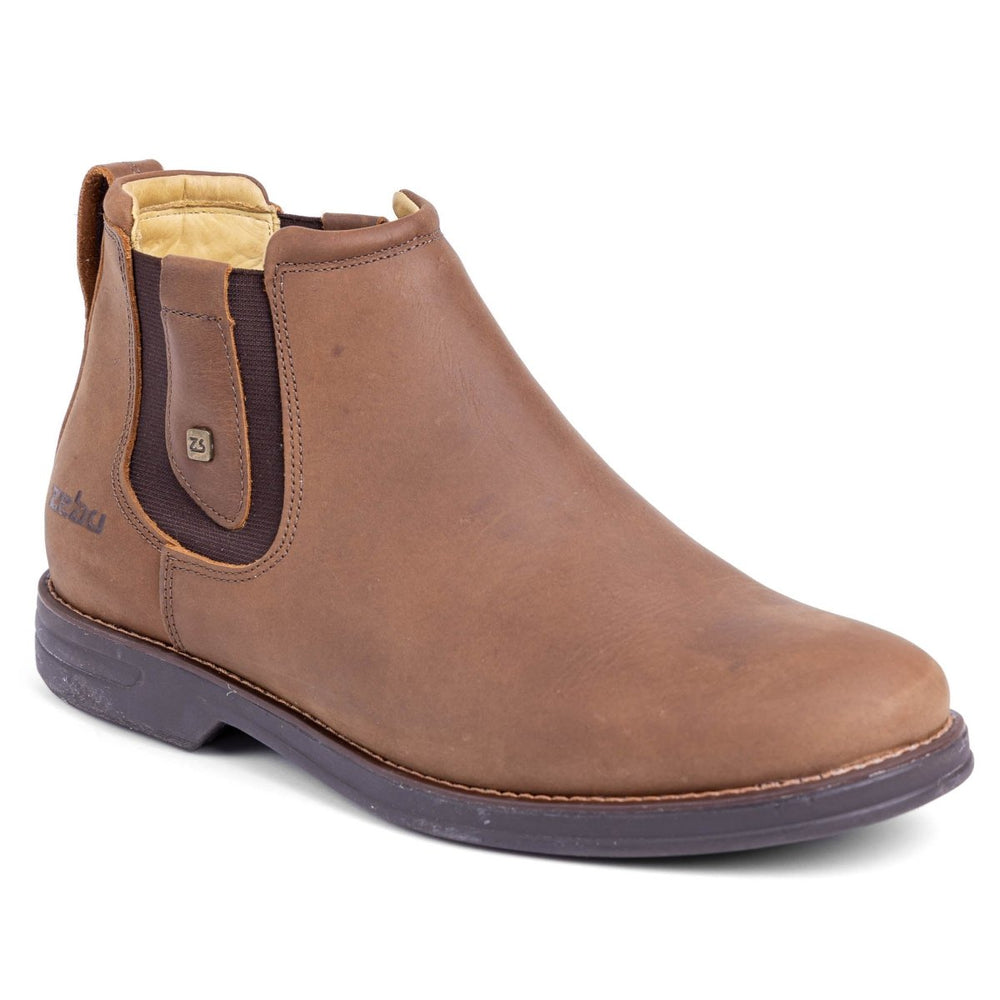 Botina Masculina Zebu em Couro Bovino 59080MS06 Sela - Strut