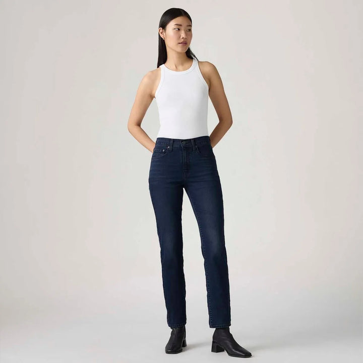 Calça Jeans Levi's® 724® High Rise Straight Lavagem Escura