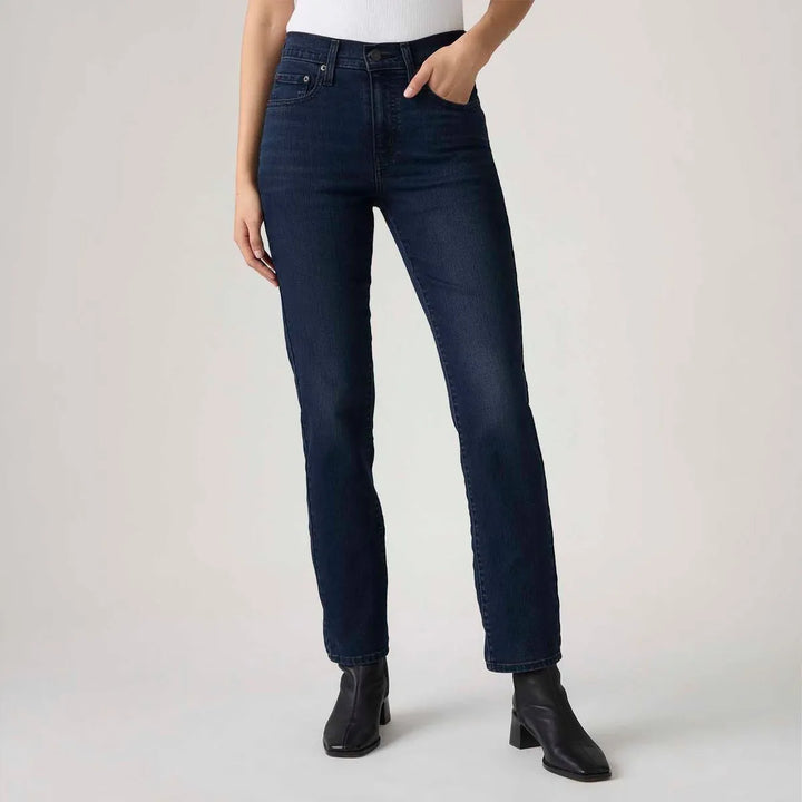 Calça Jeans Levi's® 724® High Rise Straight Lavagem Escura