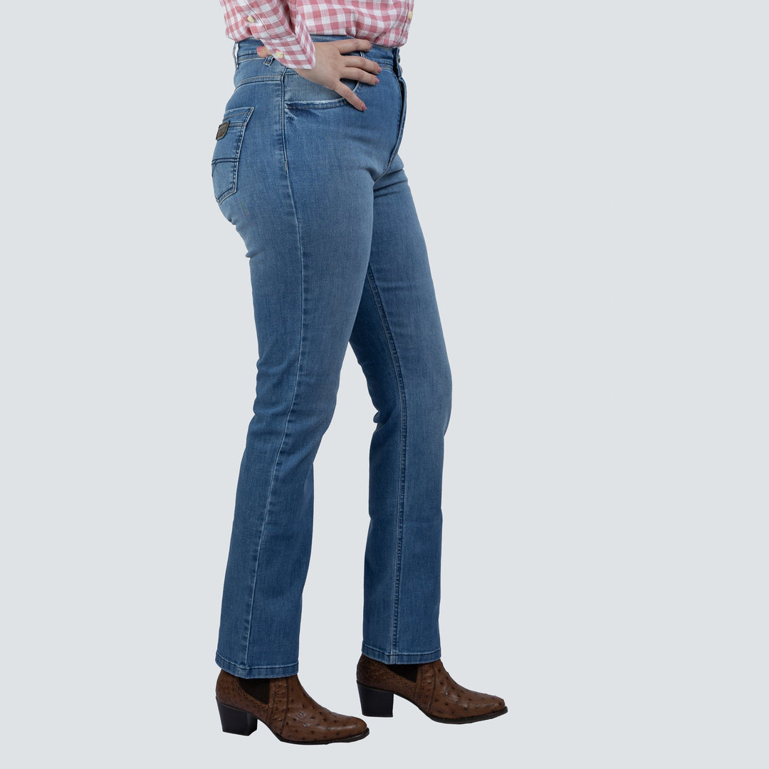 Calça Jeans Reta Feminina Stone Strut - Strut