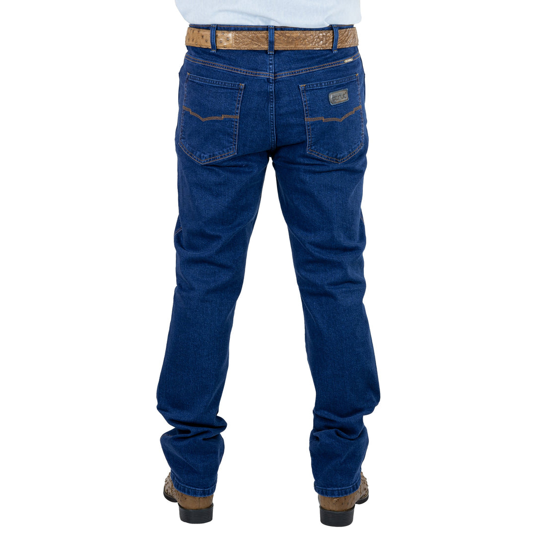 Calça Jeans Strut Country Tradicional Sobretinto Marinho - Strut