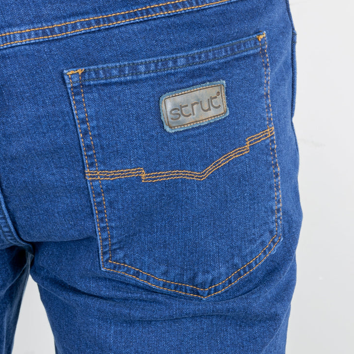 Calça Jeans Strut Country Tradicional Sobretinto Marinho - Strut