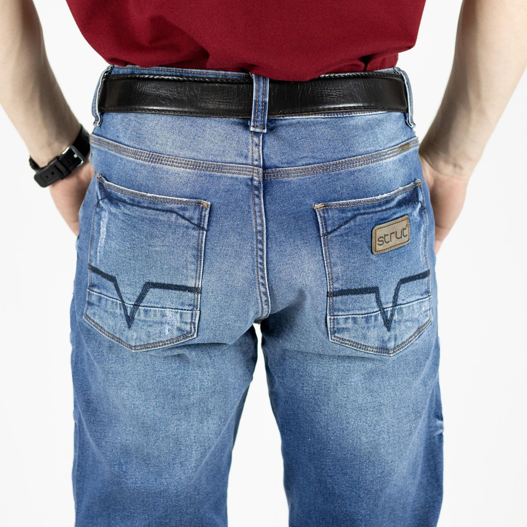 Calça Jeans Strut Masculina ST122 Tradicional Amaciado
