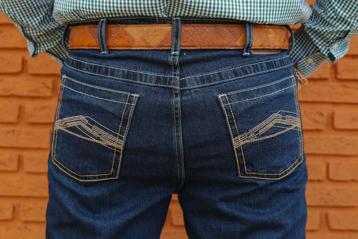 Calça Masculina Strut Bootcut Costura Larga - Jeans Brow - Strut