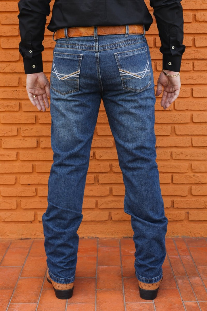 Calça Masculina Strut Bootcut Costura Larga - Stone - Strut