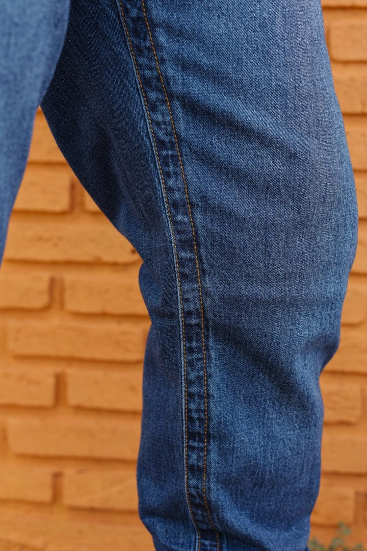 Calça Masculina Strut Bootcut Costura Larga - Stone - Strut