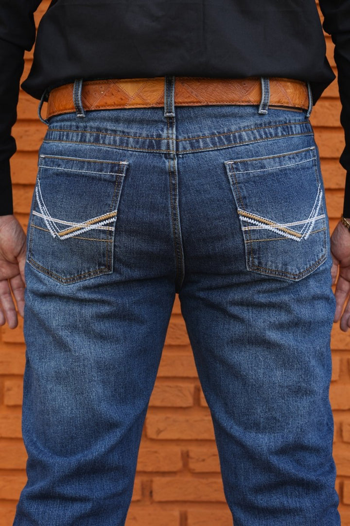 Calça Masculina Strut Bootcut Costura Larga - Stone - Strut