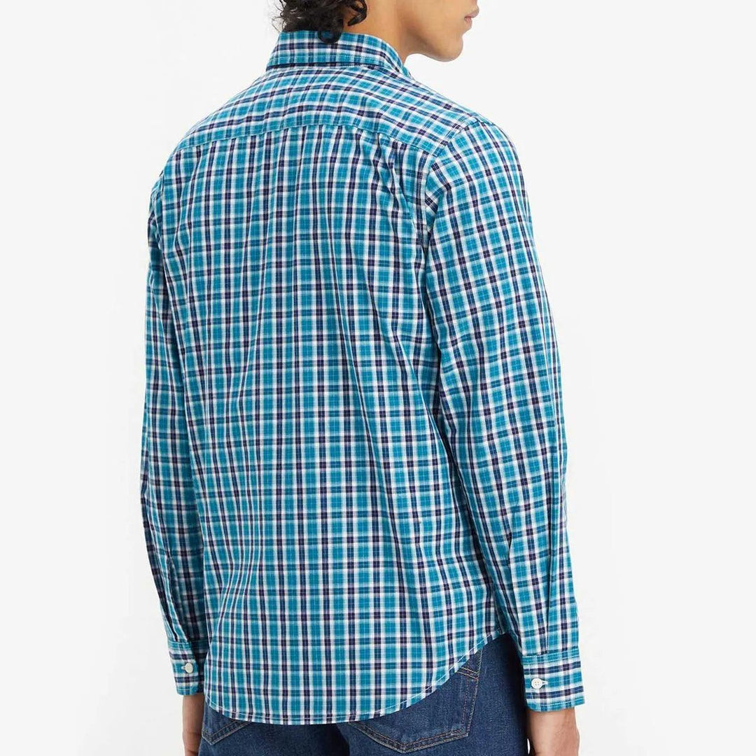 Camisa Levi's Clássica Azul Xadrez com Bolso Manga Longa - Strut