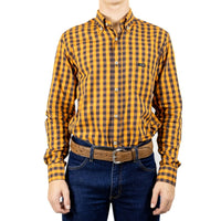 Camisa Manga Longa Xadrez Grande Strut Laranja - Strut