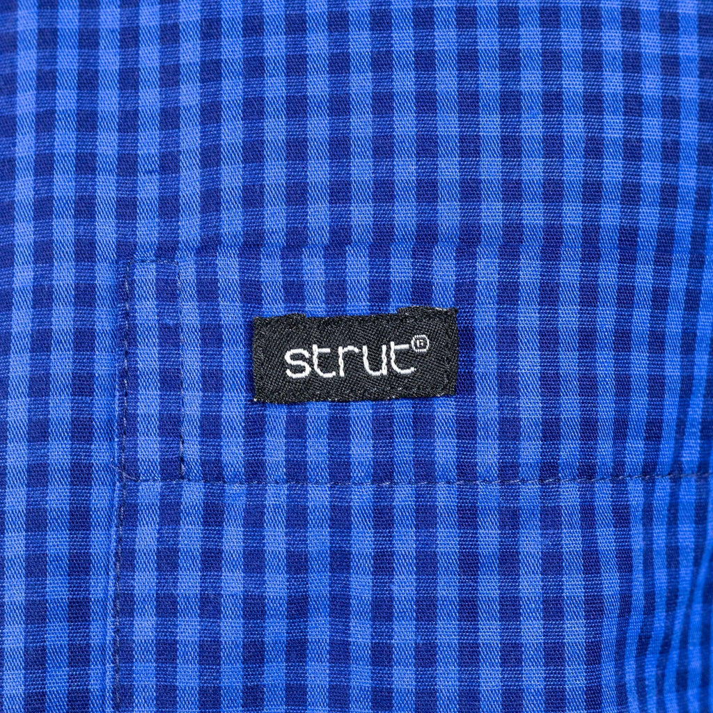 Camisa Manga Longa Xadrez Strut Azul Marinho - Strut