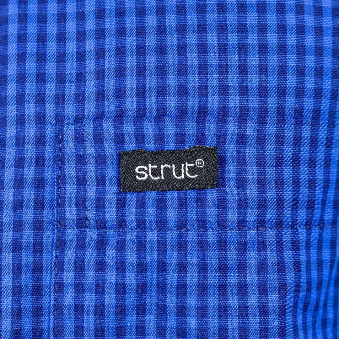 Camisa Manga Longa Xadrez Strut Azul Marinho - Strut