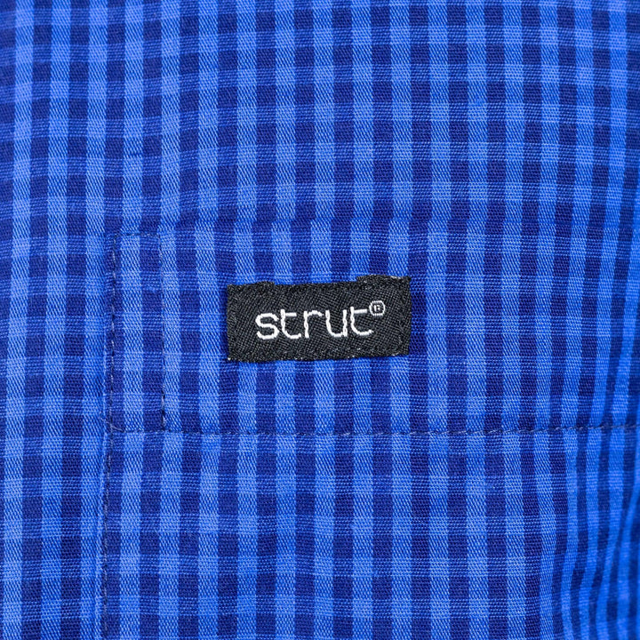 Camisa Manga Longa Xadrez Strut Azul Marinho - Strut