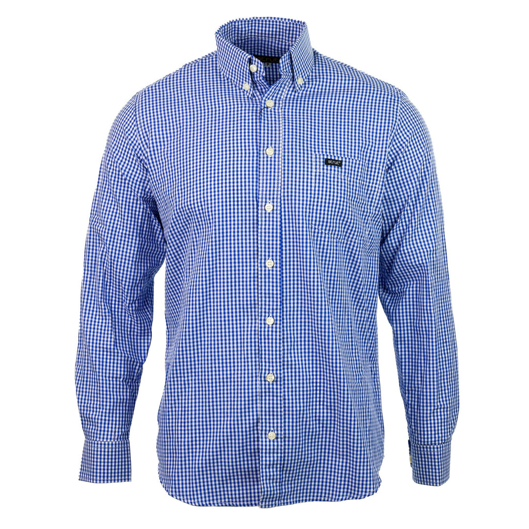 Camisa Masculina Mangal Longa Strut Xadrez Azul Marinho - Strut