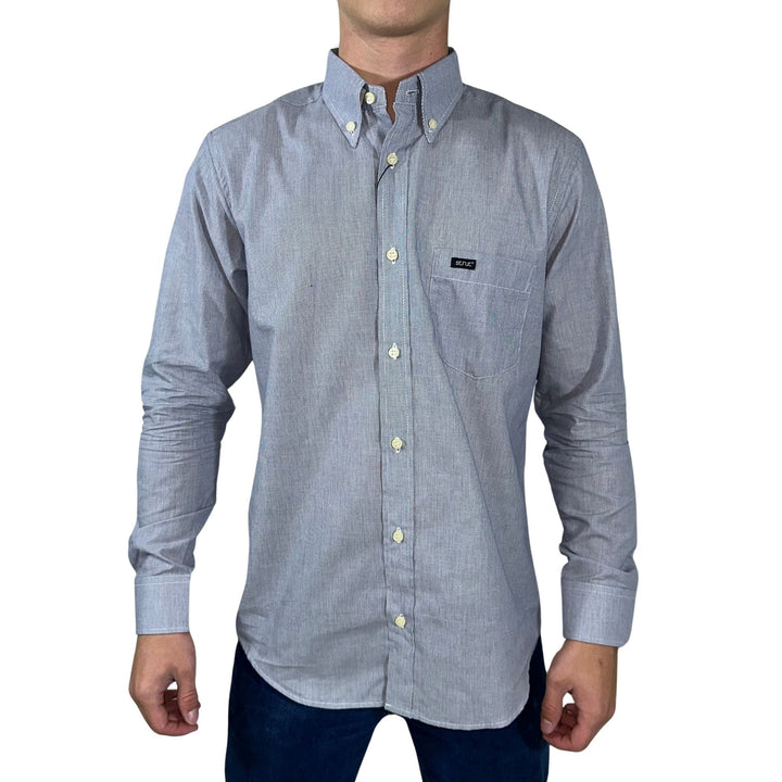 Camisa Masculinza Manga Longa Strut Cinza - Strut