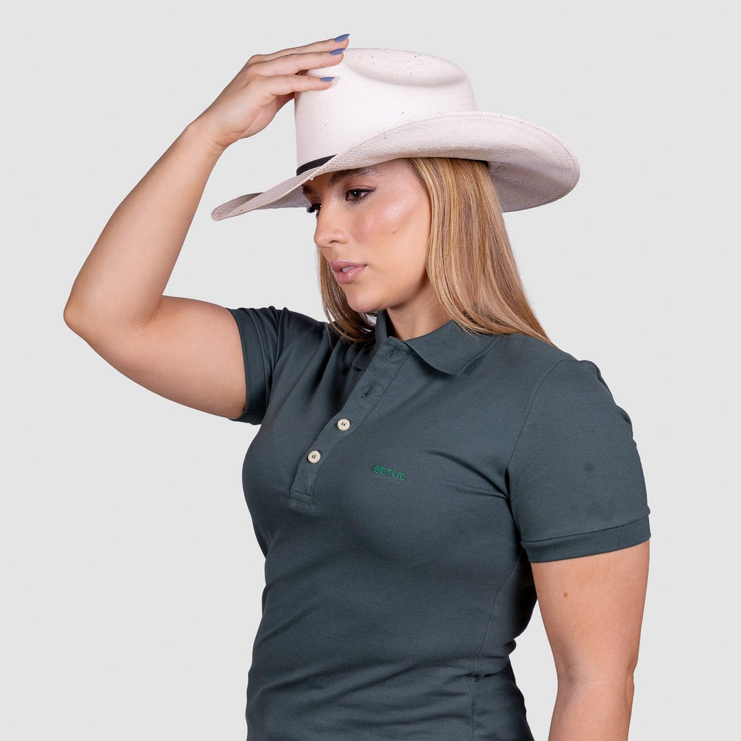 Camisa Polo Feminina Algodão Pima - Jade - Strut