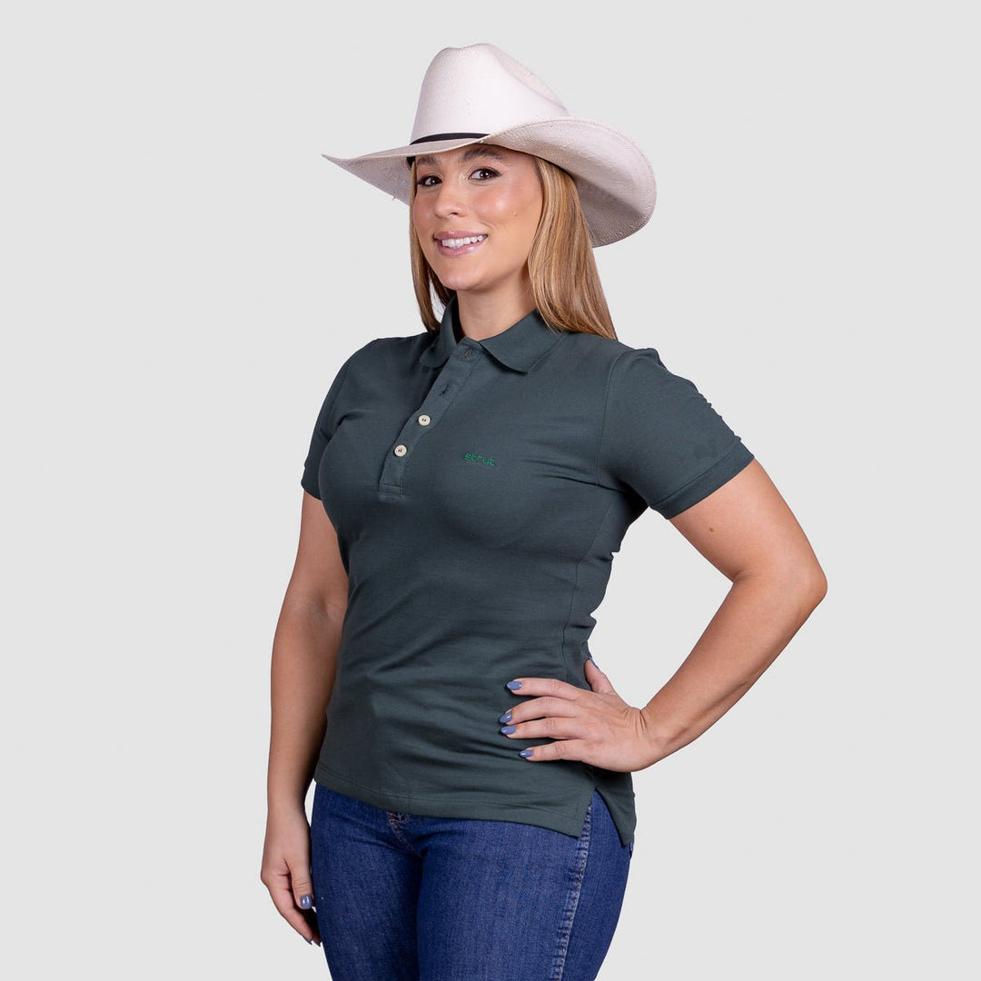 Camisa Polo Feminina Algodão Pima - Jade - Strut