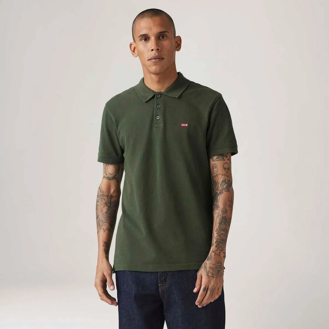 Camisa Polo Levi's Housemark Verde Manga Curta - Strut
