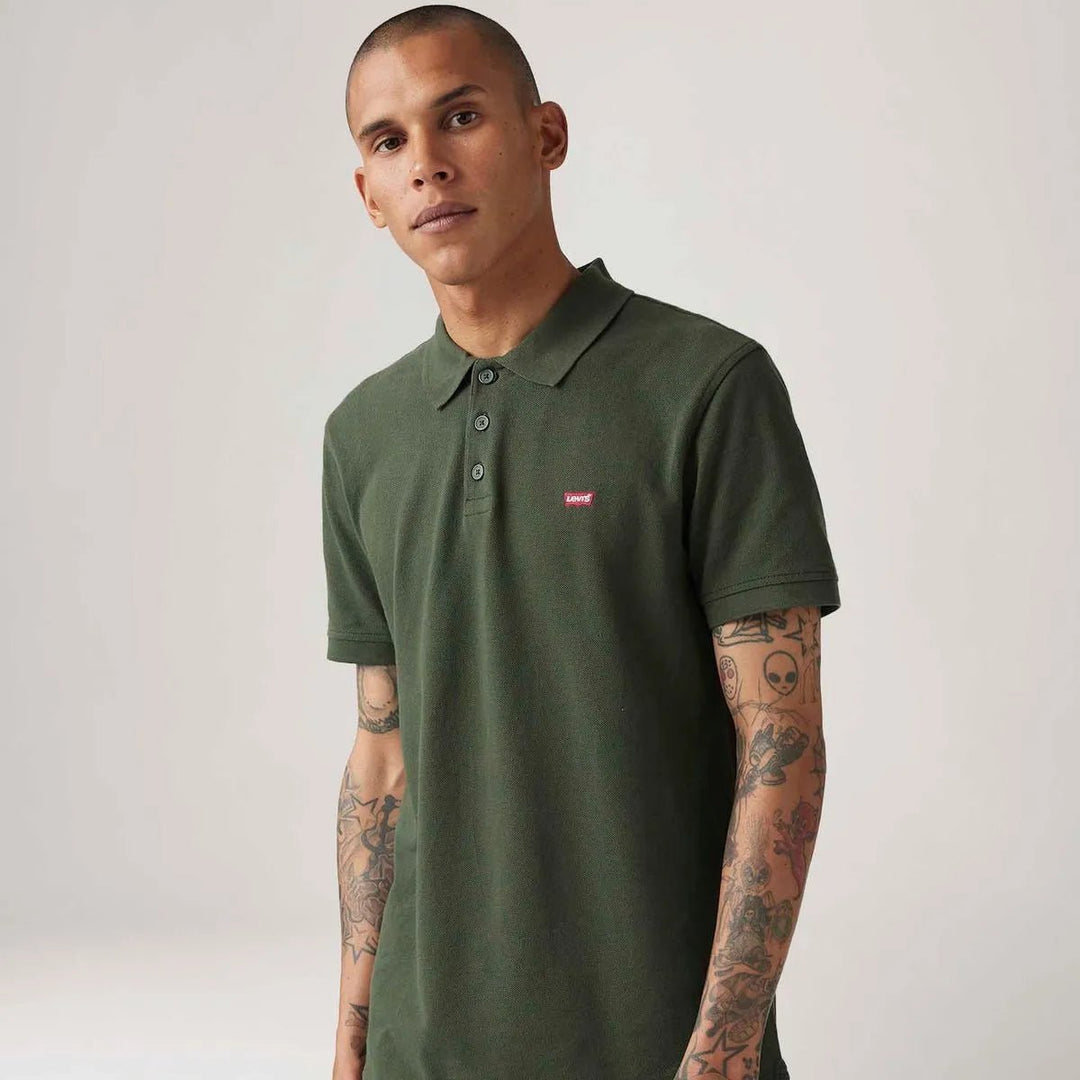 Camisa Polo Levi's Housemark Verde Manga Curta - Strut