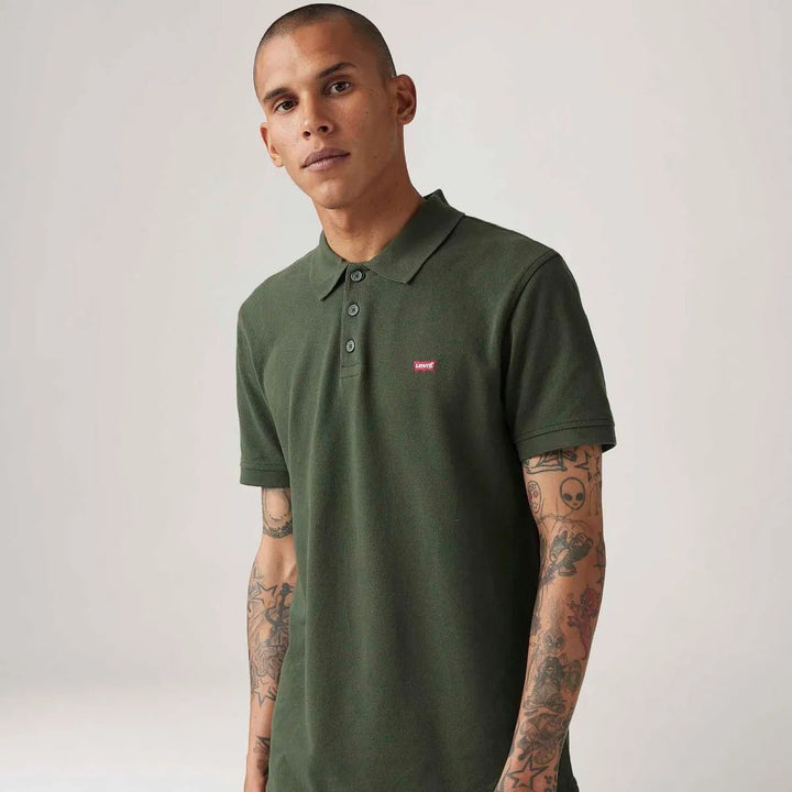 Camisa Polo Levi's Housemark Verde Manga Curta - Strut