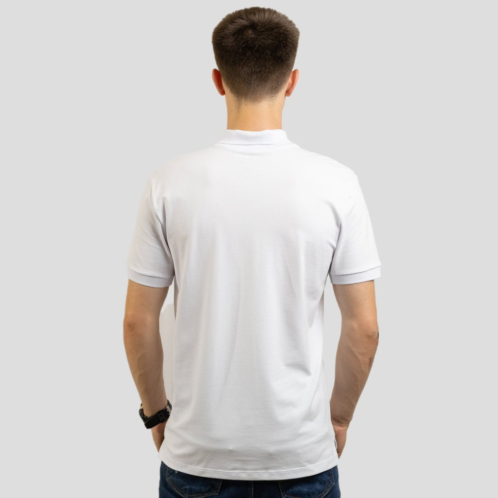 Camisa Polo Masculina Algodão Pima - Branco - Strut