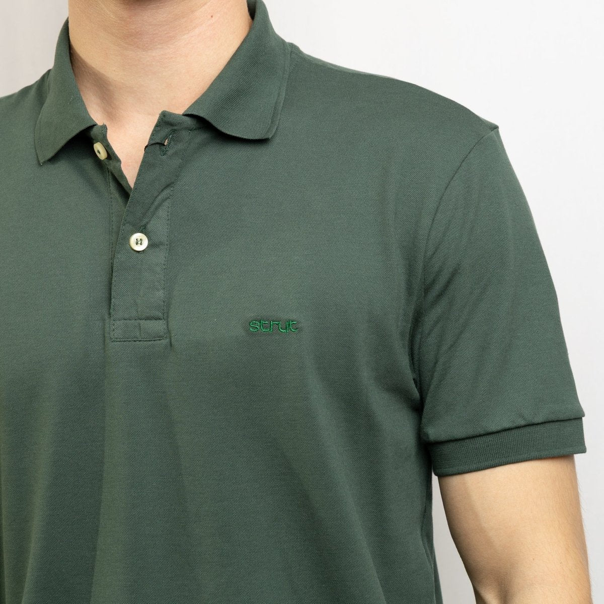 Camisa Polo Masculina Algodão Pima - Jade - Strut