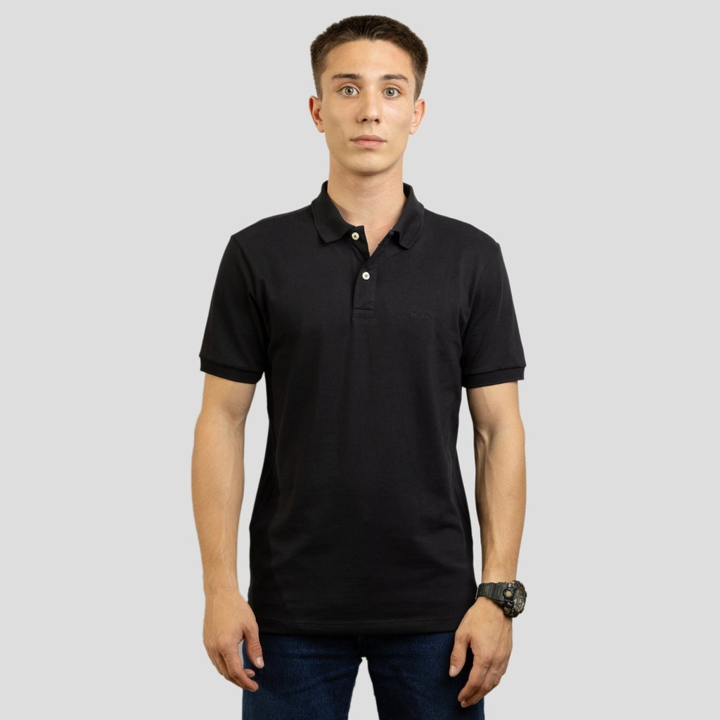 Camisa Polo Masculina Algodão Pima - Preto - Strut