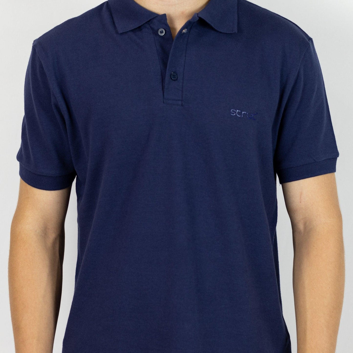 Camisa Polo Strut Masculina Piquet Azul Marinho - Strut