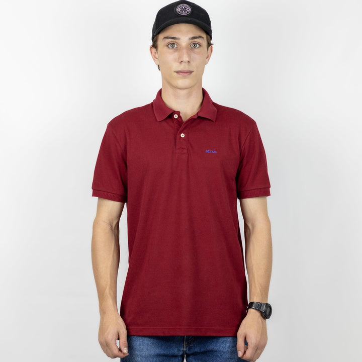 Camisa Polo Strut Masculina Piquet Bordô - Strut