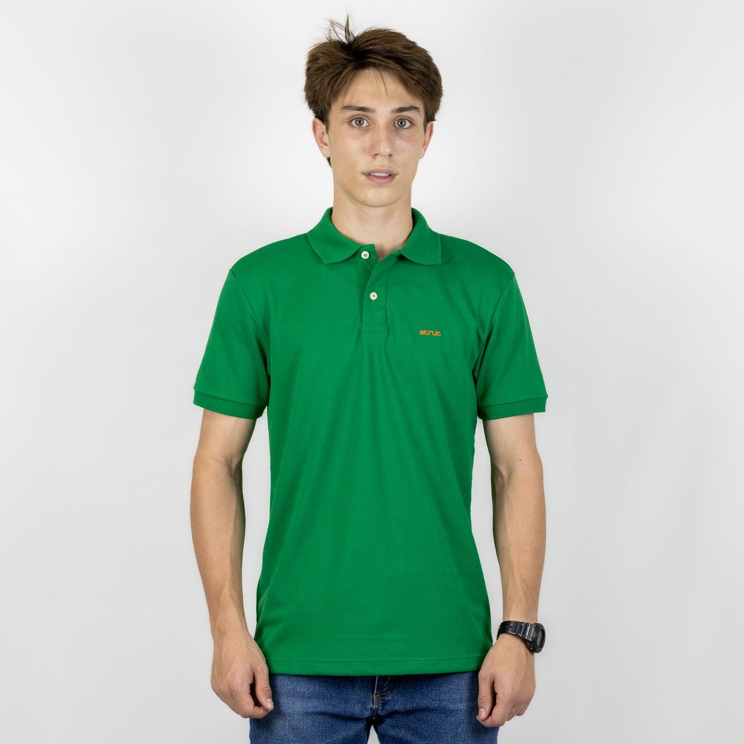 Camisa Polo Strut Masculina Piquet Verde Bandeira - Strut