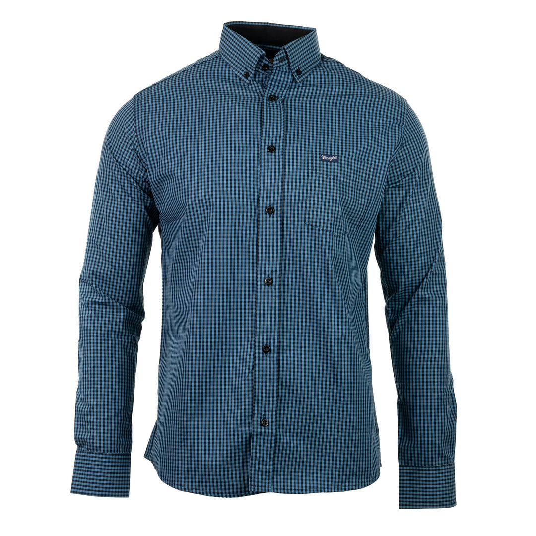 Camisa Wrangler Manga Longa Xadrez Verde/Preto - Strut