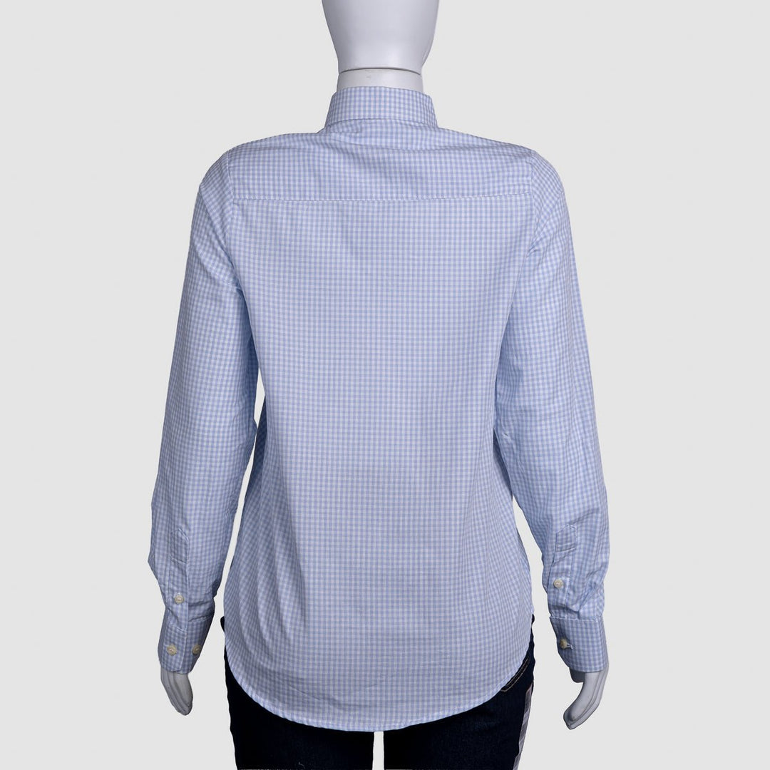 Camisa Xadrez Feminina Manga Longa - Azul - Strut
