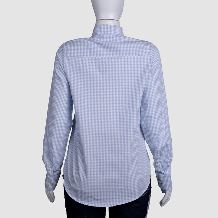 Camisa Xadrez Feminina Manga Longa - Azul - Strut