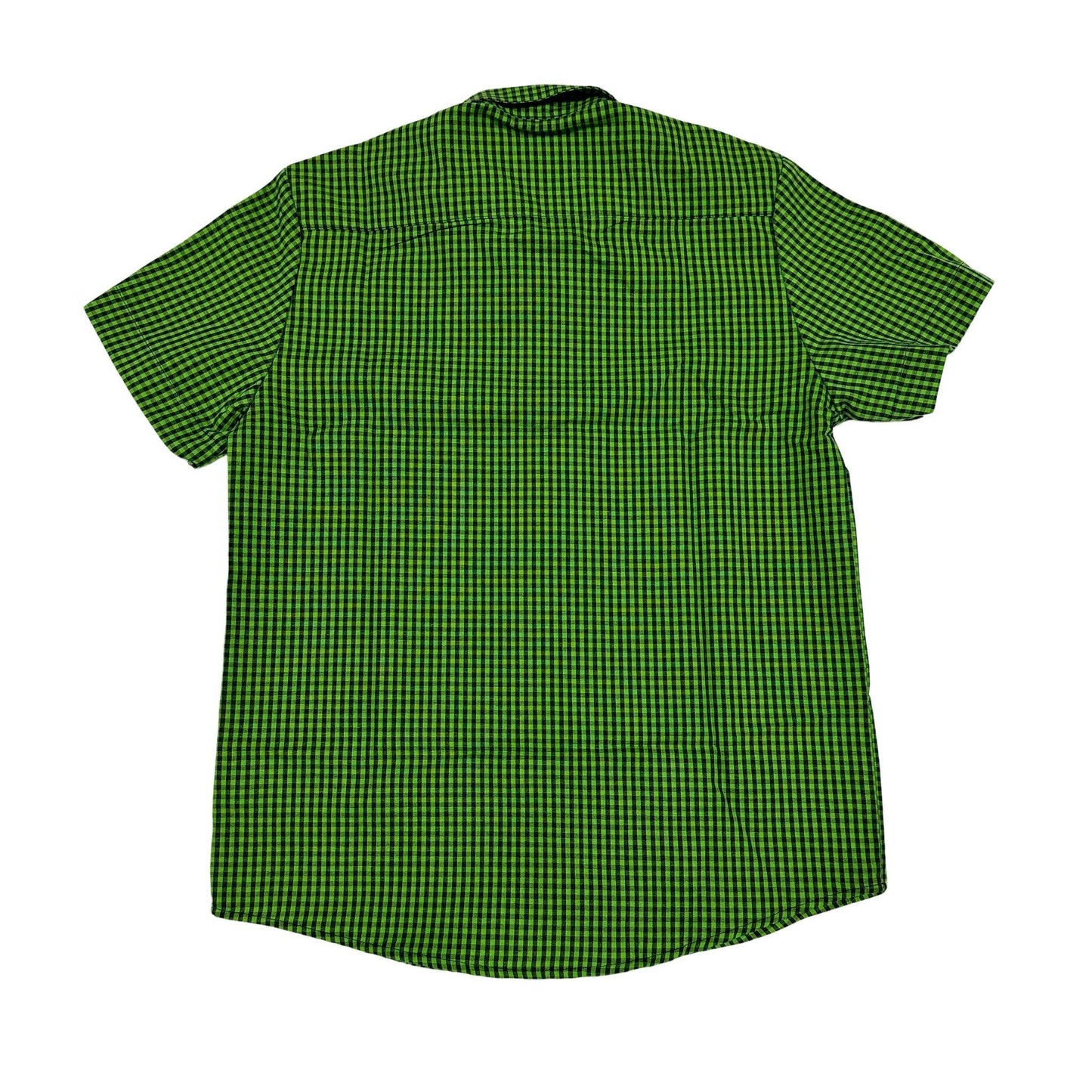 Camisa Xadrez Infantil Strut Manga Curta Verde Folha - Strut